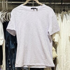 Theory Tiny Tee Fitted Cotton Slub Knit Tshirt